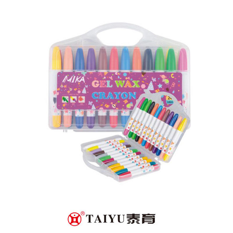 Students Use Crayon 24 Colors In Pp Box Smooth Painting Crayon-XC 02