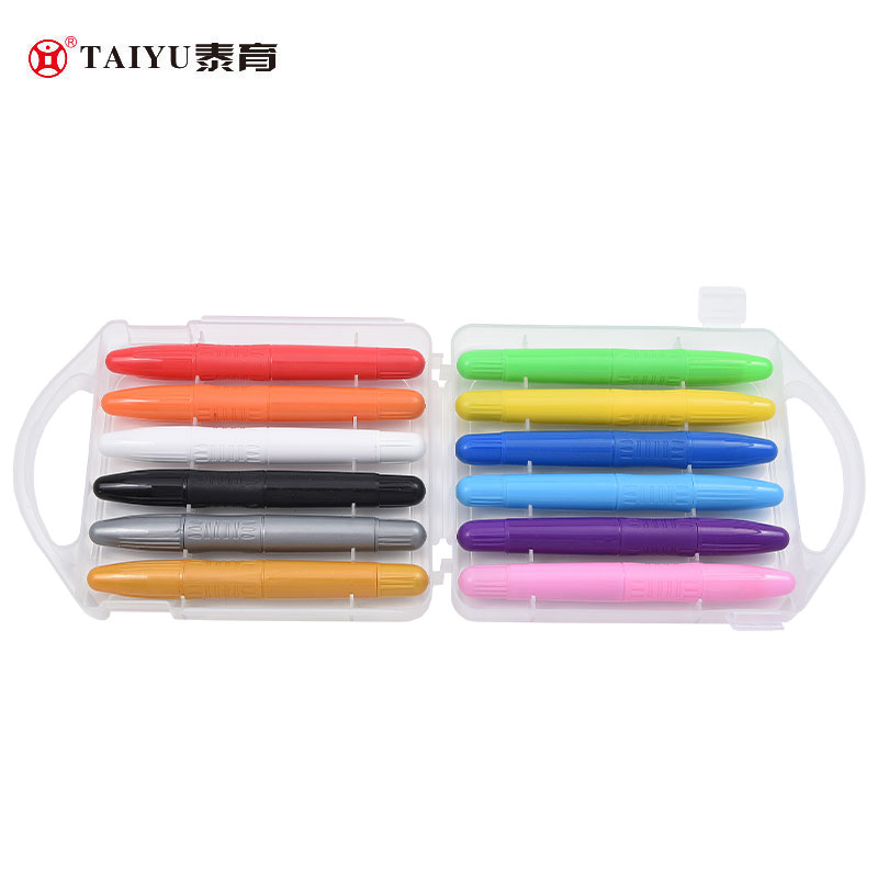 12 color smooth painting crayon