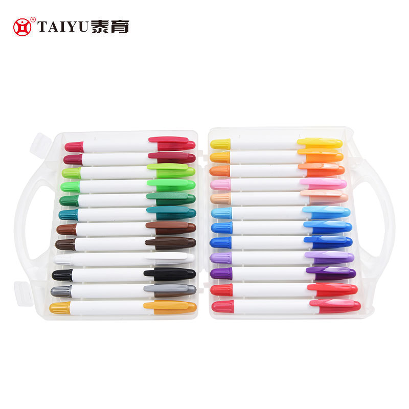 24 color beautiful simple crayon