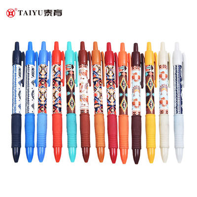 Ethnic wind multi-color modeling roll ball pen