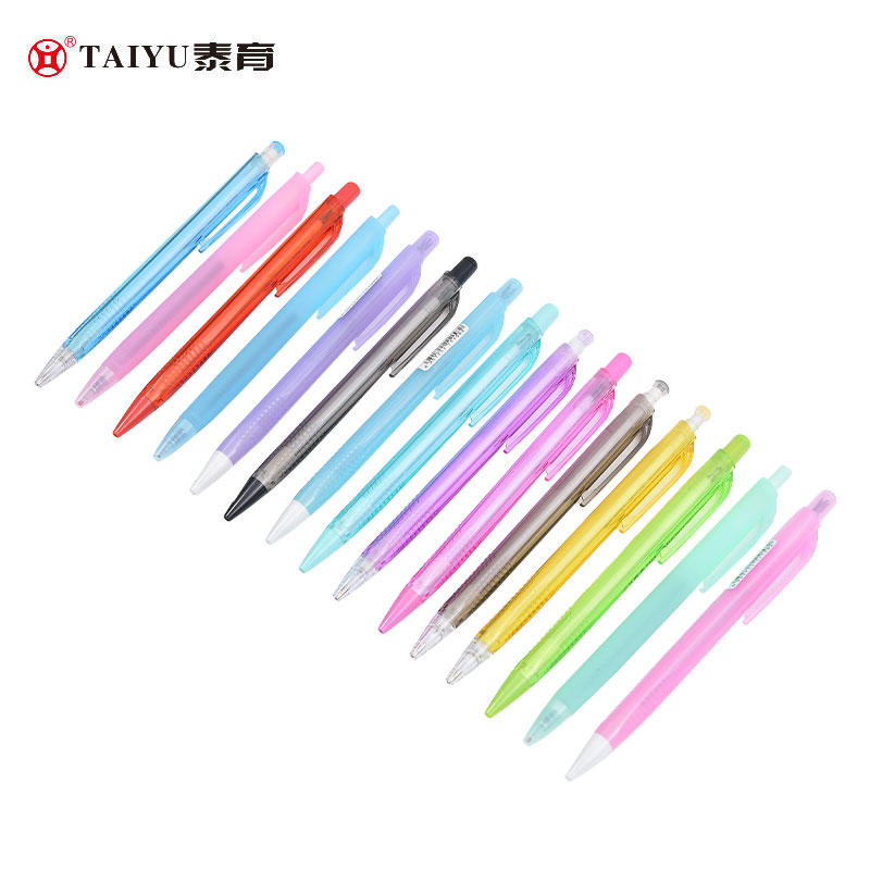 Students Use Roll Ball Pen With Transparent Color Multi-Color Triangle Pen Holder