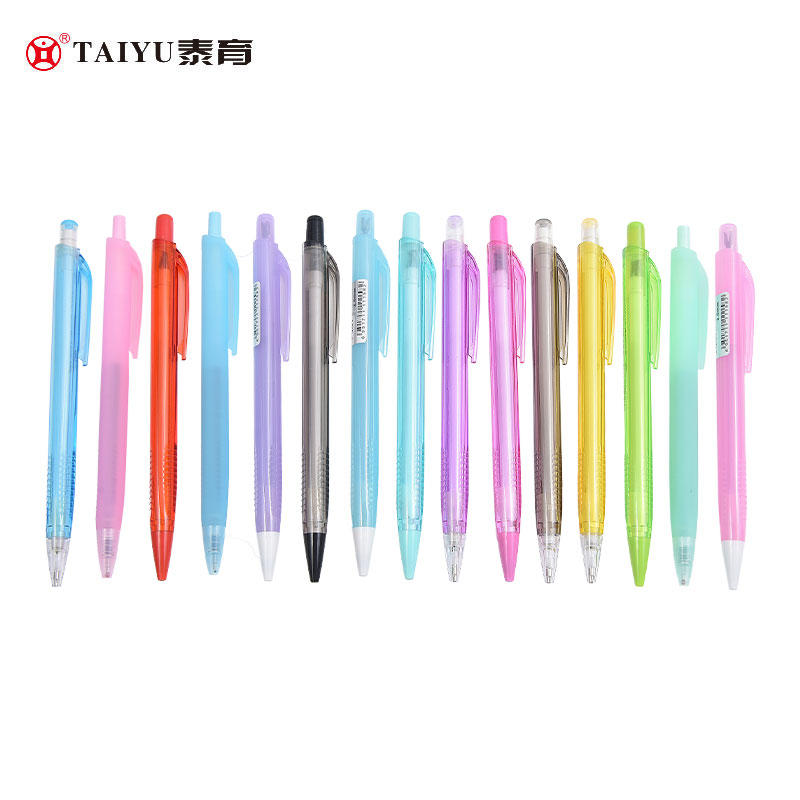 Students Use Roll Ball Pen With Transparent Color Multi-Color Triangle Pen Holder