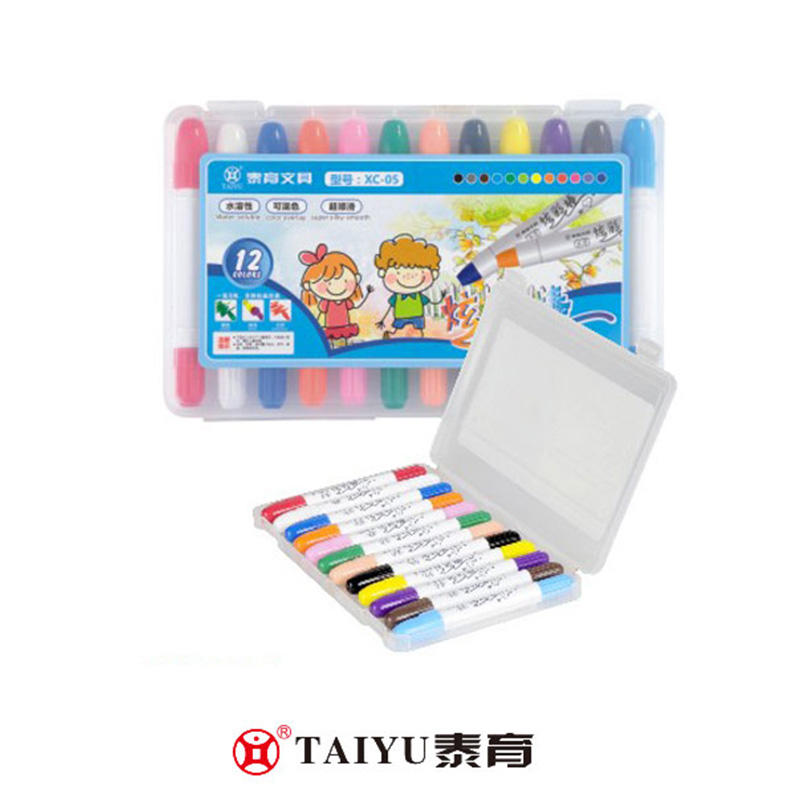 Students Use Crayon 12 Colors In Pp Box And Easy To Keep And Carry Crayon-XC 05
