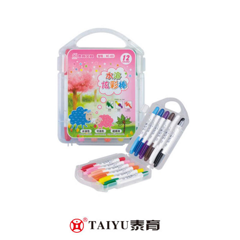 Students Use Crayon 12 Colors In Pp Box Smooth Costomized Color Crayon-XC 03